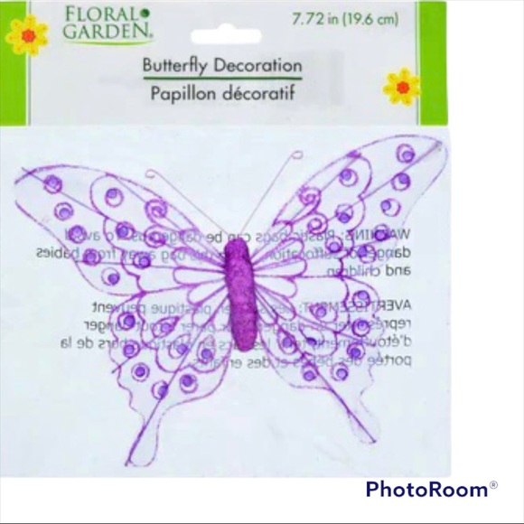 🦋 FLORAL GLITTER BUTTERFLY CLIP 🦋 - Picture 7 of 10